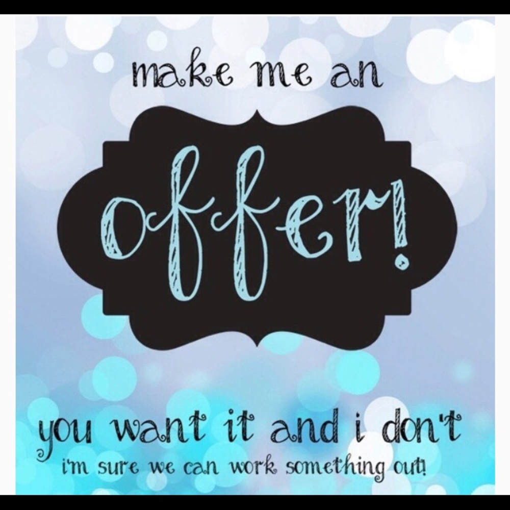 Offers welcome 💙